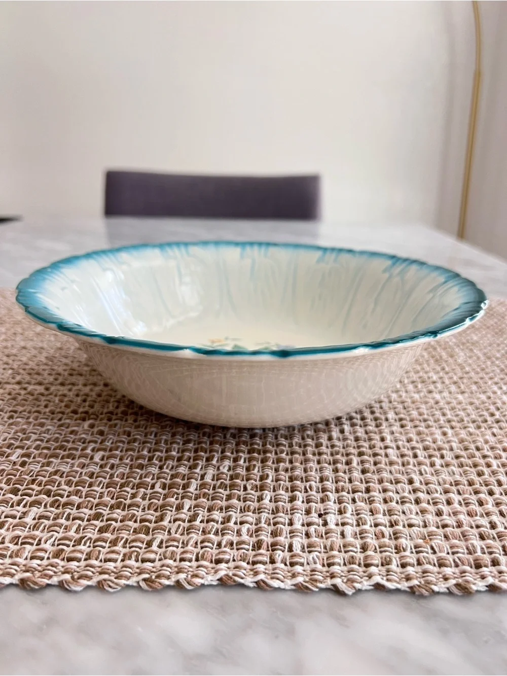 Vintage Homer Laughlin Floral Serving Bowl 2